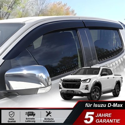 Rauchschwarz Windabweiser Regenabweiser für Isuzu D-max 2021-2025 Zubehör
