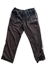 adidas Vintage 90s Y2K Track Wind Pant Climaproof Black/White Stripe Men s 2XL