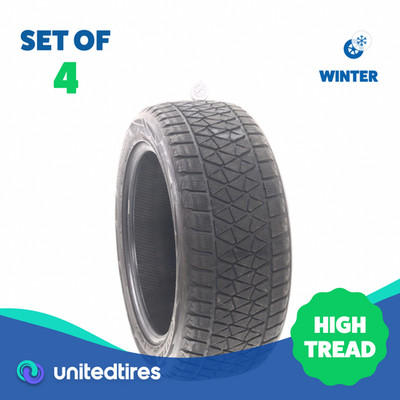 Set of (4) Used 265/50R19 Bridgestone Blizzak DM-V2 110T - 9/32