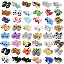 Anime Cartoon Plush Slippers Autumn Winter Men Women Adult Slipper Indoor Shoes