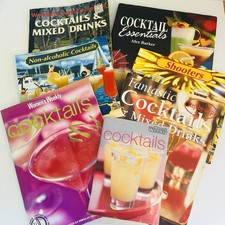 7x Vintage Cocktails Shots Party Mixer Drinks Alcohol Bartending Shooters Books