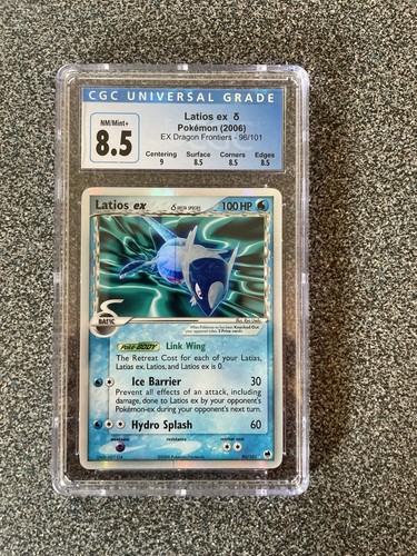 Pokemon Latios ex Delta Species 96/101 CGC 8.5 Dragon Frontiers Mid Era
