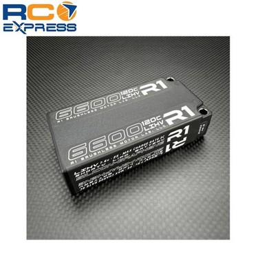 R1Wurks 6600mah 120c 7.6v 2S Shorty LiPo Battery Silicon Graph R1W030042