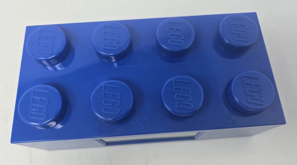 Lego Ladrillo Azul Digital LCD Batería Reloj Despertador 2010 Foto 3 de 4