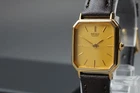 Vintage 1984 Seiko Socie 7321-5410 Gold Octagon Quartz Womens Watch From JAPAN