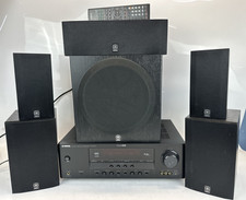 Yamaha HTR 6130 5.1 Receiver, 5 Home Theater Speakers Sub YST-SW012 Remote
