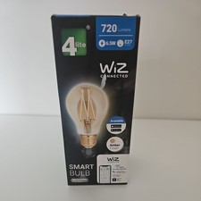 Wiz Connected Smart Buld Amber Pear 720 Lumens 6.5w E27 Screw in New Boxed.