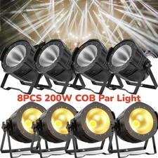 6/8PCS 200W COB LED Par Light Audience Blinder DMX Stage Lighting Show Party DJ