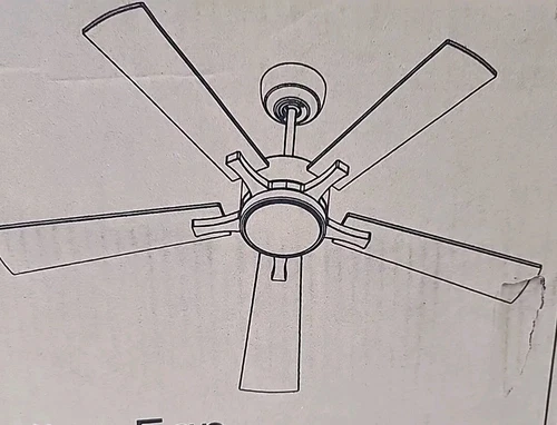 NEW Smafan Smart Ceiling Fan 56". Wood Reversible Blades