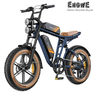 New Electric Bike 1000W Electric Bicycle 52V 31.2AH 20'' Fat Tire Mountain E bike