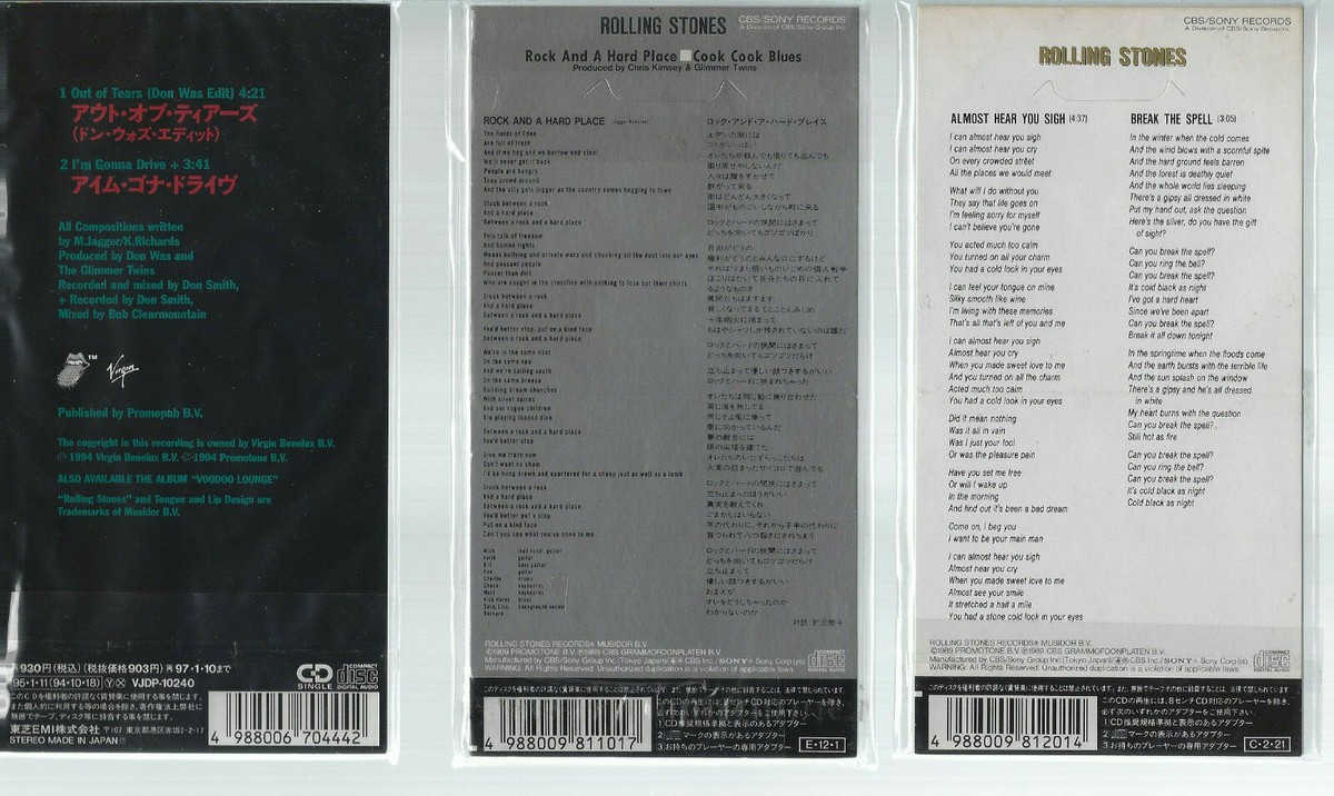 ROLLING STONES 9 x 3 Inch CD Japan Collection | eBay
