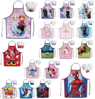 Kinder Kochschürze SET Schürze Backschürze 2 Teilig Frozen Minnie Spider-Man