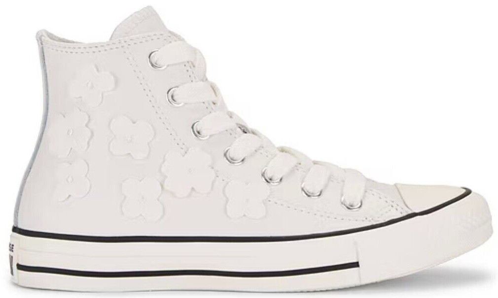 Size 8.5 - Converse Chuck Taylor All Star Leather Low 3D Flowers