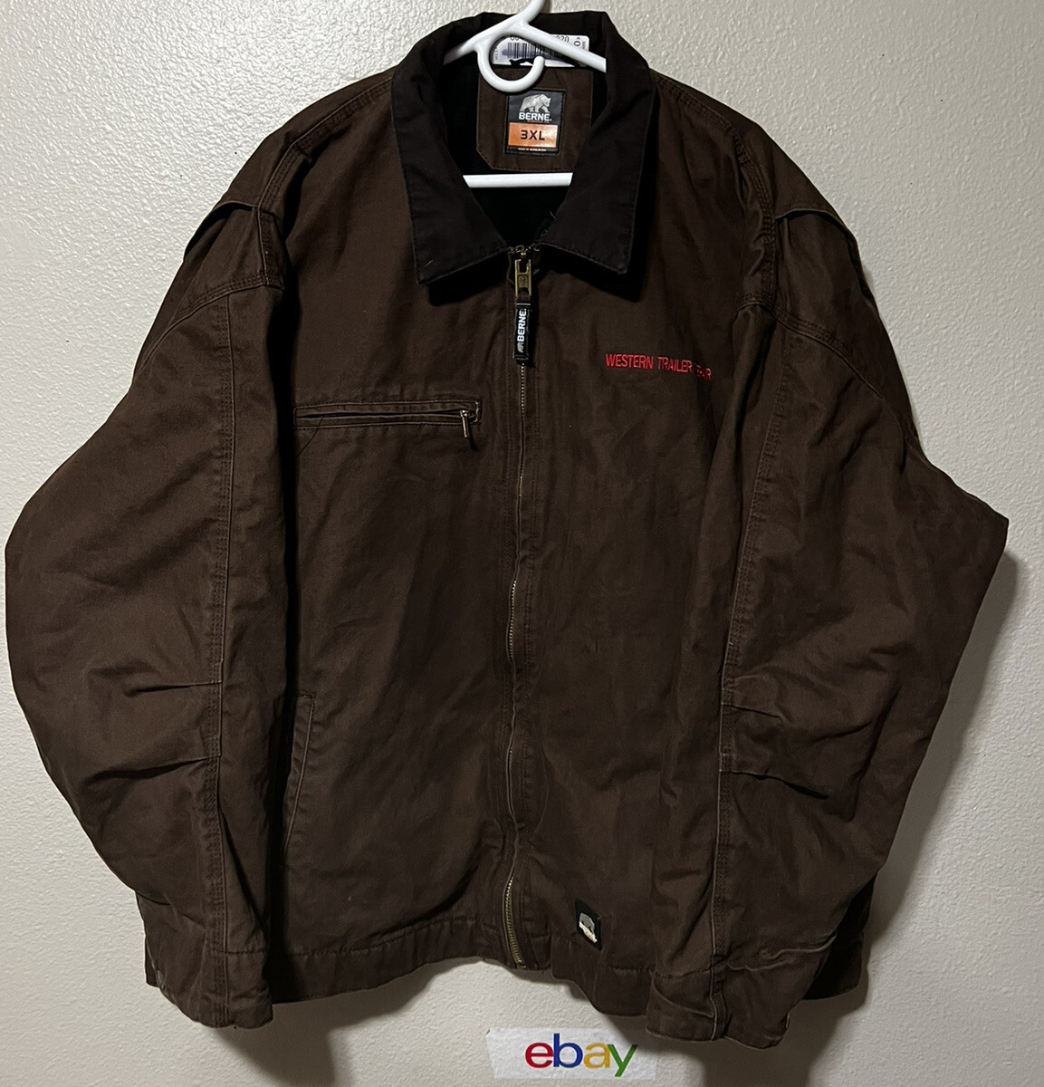 Vintage Berne Workwear Men’s Brown Size 3XL, Heavy Weight Jacket Coat J285