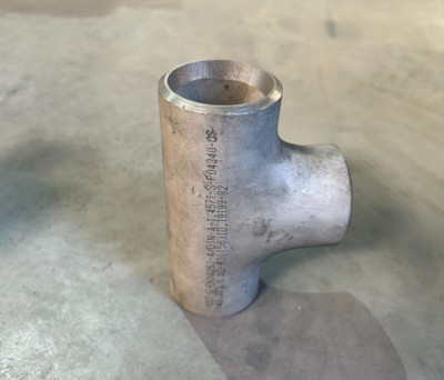 1x Schweißfitting T-Stück 48.3 x 3,6  DIN A-1.4571 - Lagerabverkauf