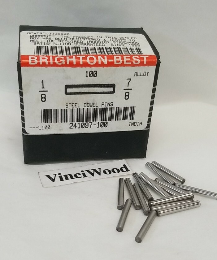 1/8"x7/8" DOWEL PIN (Alloy STEEL) PLAIN (15) Pieces