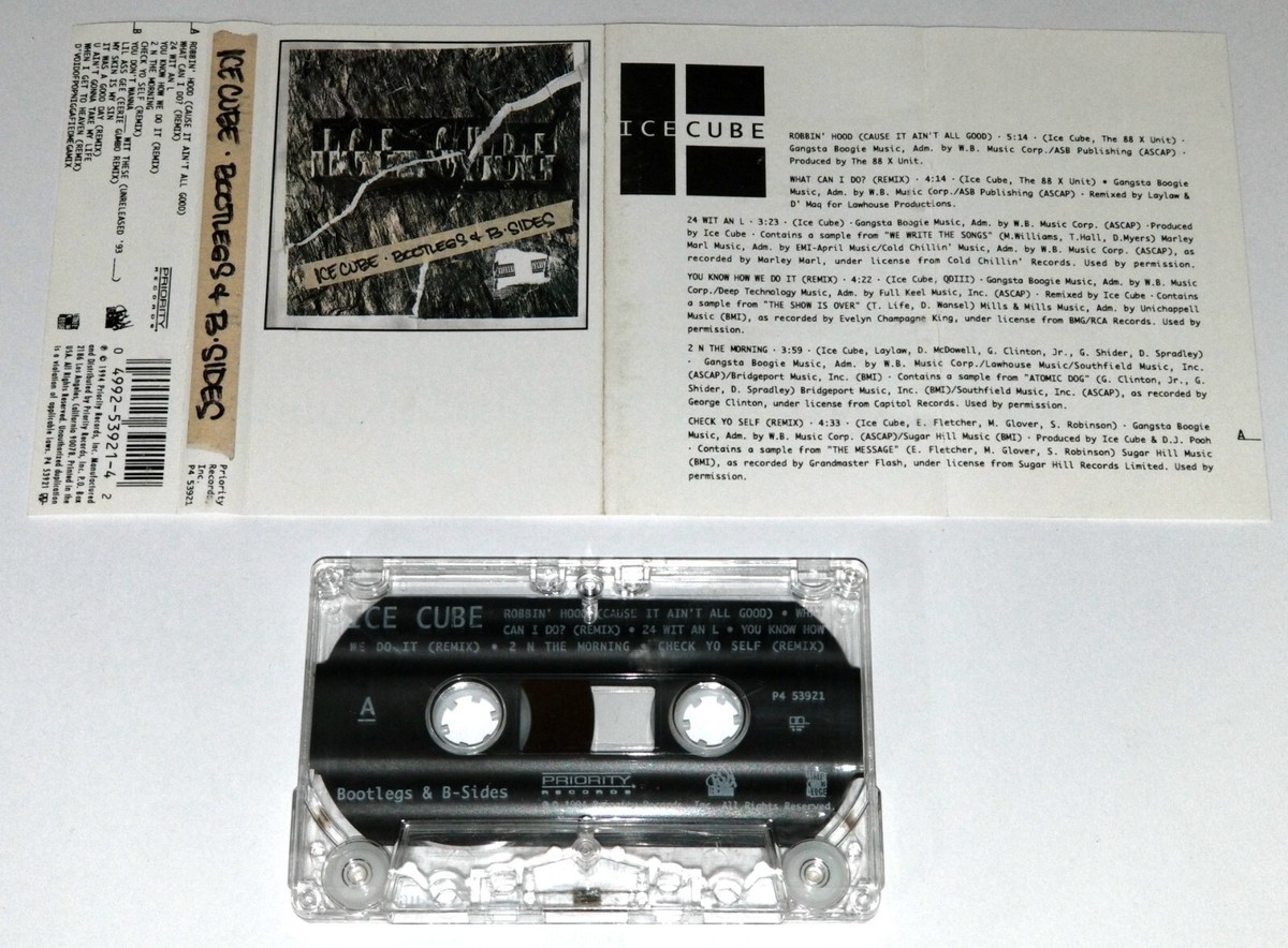 ICE CUBE 1994 TAPE CASSETTE PRIORITY RECORDS B-SIDES BOOTLEGS RAP
