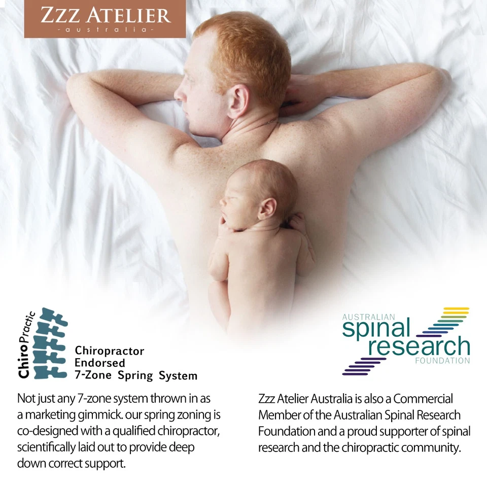  KING Mattress *7 Zone Pocket Spring Mattress Latex Foam EuroTop *Chiro Endorsed - image 3 of 4