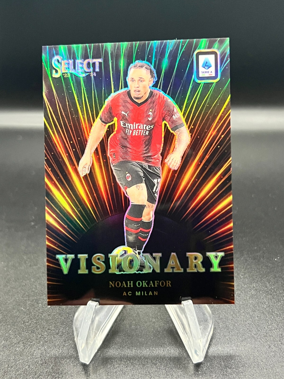 2023-24 Panini Select Serie A Noah Okafor Visionary Silver Prizm SP #8