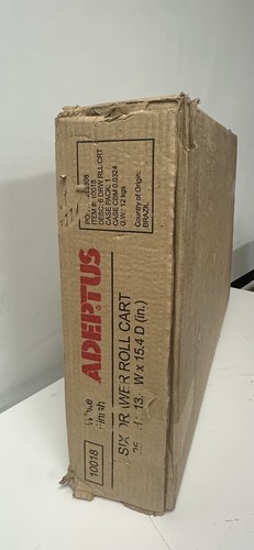 ADEPTUS 10018 6 Drawer Roll Cart, White Finish - Picture 5 of 7
