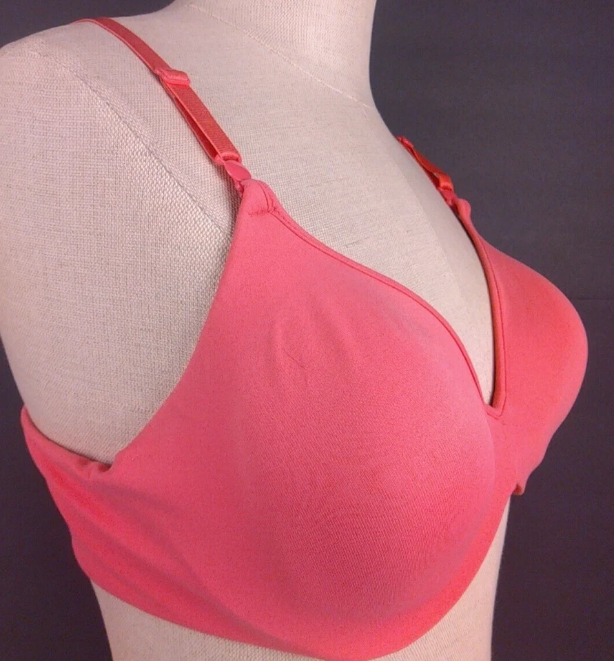 Sujetador Camiseta Barely There 4104 Rosa Nylon Con Aros Talla 38 C (26) Foto 3 de 4