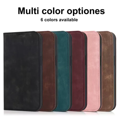 RFID Blocking PU Cards Holder Mag Safe Case For iPhone 16 Pro Max 15 14 13 12 11
