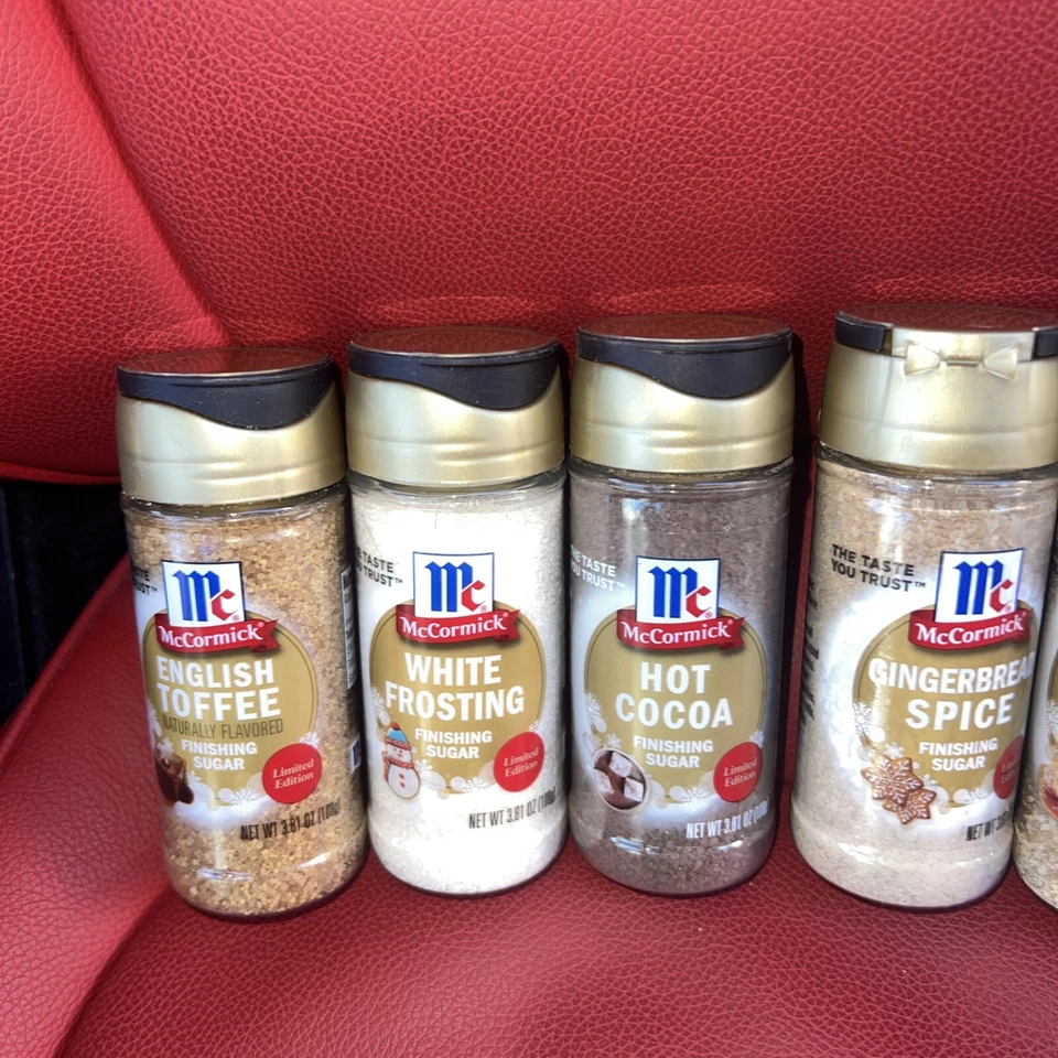 MCCORMICK ACABADO AZÚCAR VACACIONES 2024 LOS SEIS SABORES Cacao Pan de Jengibre... NUEVO Foto 3 de 4