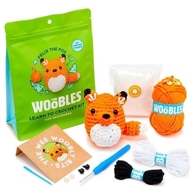 Beginner Crochet Kit with Crochet Hooks Yarn Set DIY Crochet Stuffed Animal Kits
