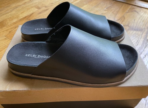 Kelsi Dagger Brooklyn Squish Slides US 7.5/EU 38.5 Black - Excellent Condition! - Picture 5 of 14