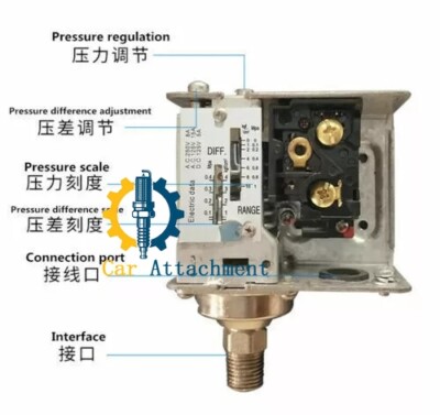 AirTAC PK510 pneumatic mechanical pressure switch 0.1MPa~1.0MPa/1kg~10kg