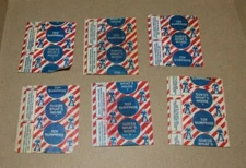6 Cracker Jack Prizes Zoo Sticker, Tattoos, Some unopened