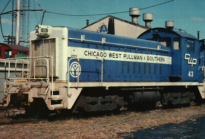 Postcard Locomotive Chicago West Pullman & Southern EMD Switcher SWB #43