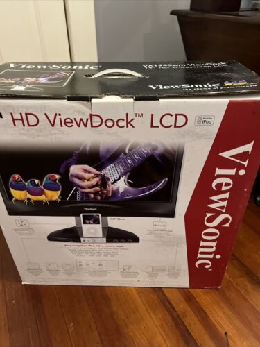 ViewSonic ViewDock VX1945WM 19" Widescreen LCD Monitor iPod speaker dock - New - Picture 5 of 8
