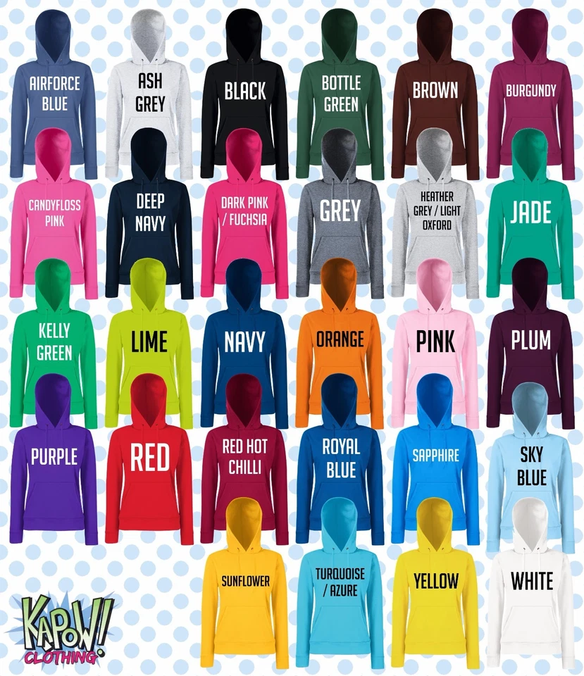 Custom Personalised Womens/Ladies Printed HOODIE Hen Party Gift-Your text/logo4 - Image 2 of 4