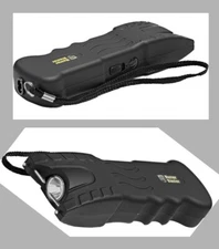 MASTER BLASTER POLICE Defense Black Stun Gun Rechargeable LED FLASHLIGHT HOLSTER