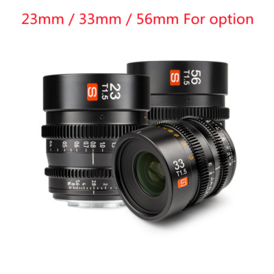Viltrox S 23mm 33mm 56mm T1.5 Cine Lens for Micro Four Thirds M43 GH5 BMP Camera