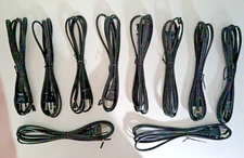 10 Pack - 6 ft Lamp Cord w/ Open End, Polarized Plug, UL Listed 2-Prong  NEW