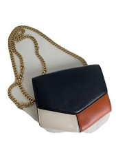 Sandro Paris Small Leather Flap Crossbody Handbag Purse