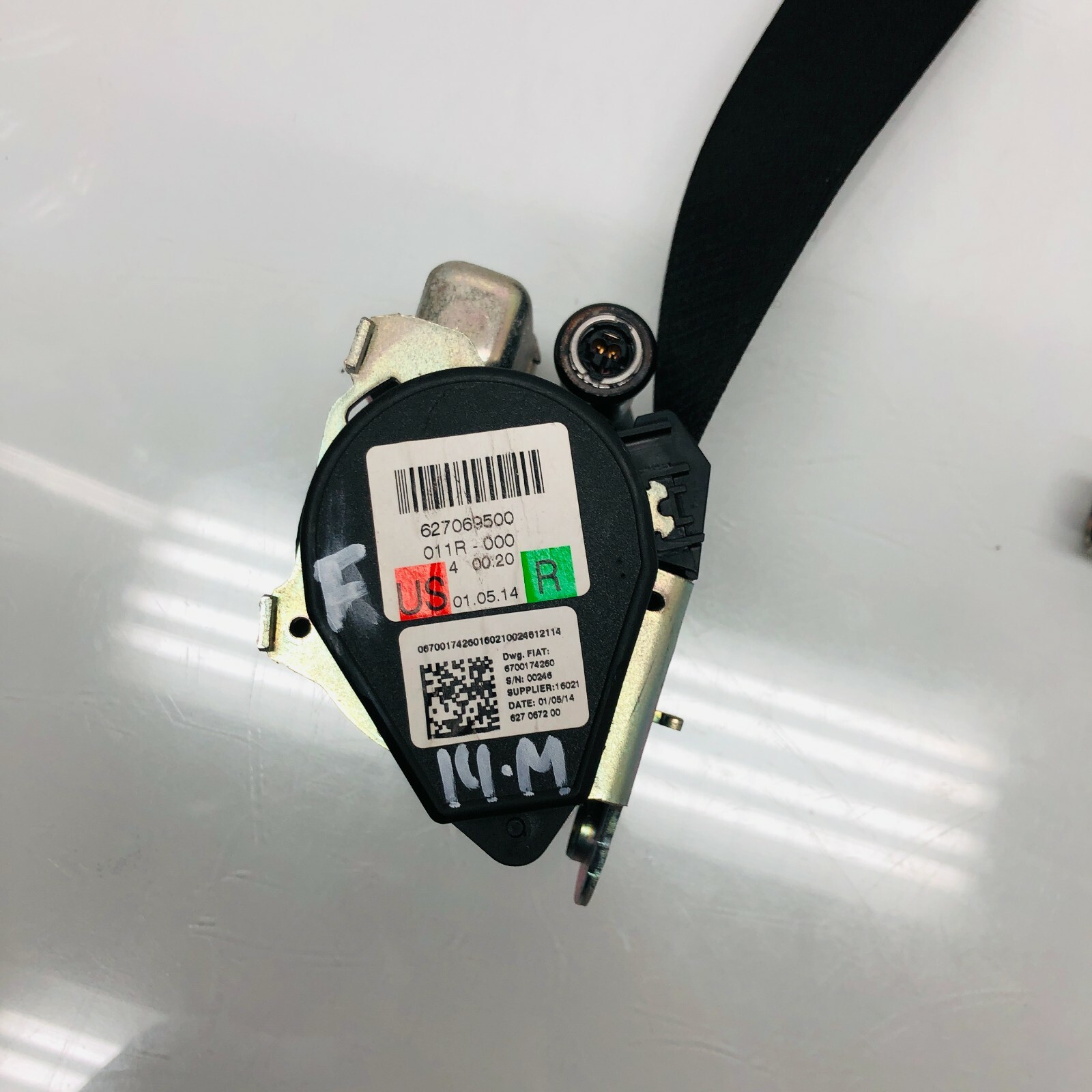 2014 - 2017 Maserati Ghibli Passenger Right Front Seatbelt Seat Belt OEM