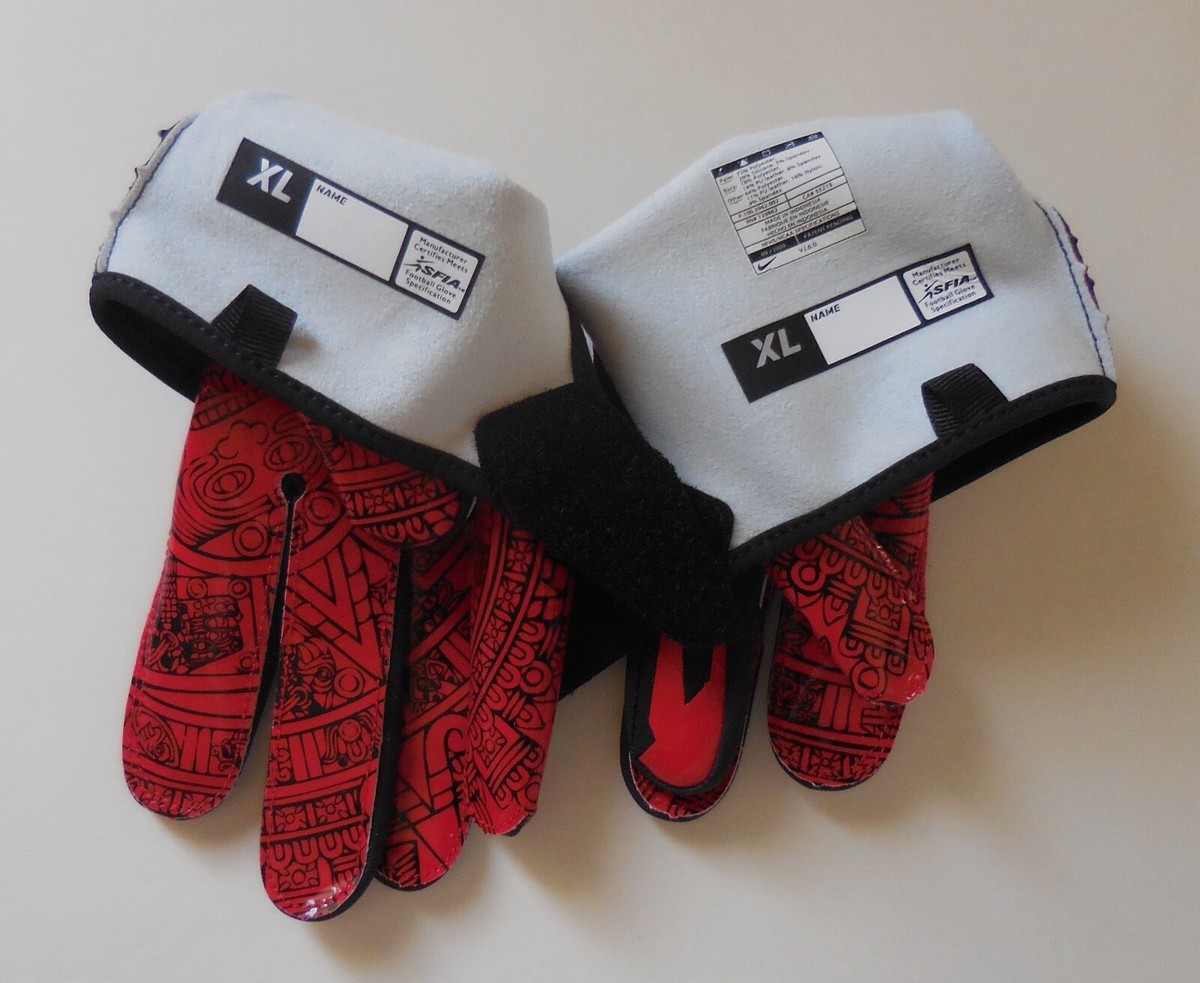 NIKE VAPOR JET 6.0 アメフト グローブ XLサイズ【新品】 Nike Vapor Jet 6.0 Football Gloves NCAA Team SDSU San Diego