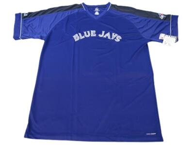 New Toronto Blue Jays Mens Sizes 2XL-Tall Blue Coolbase Majestic Shirt
