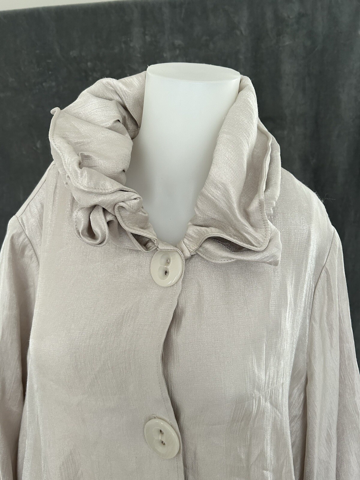 IC Collection Swing Jacket Structured Wire Collar… - image 6