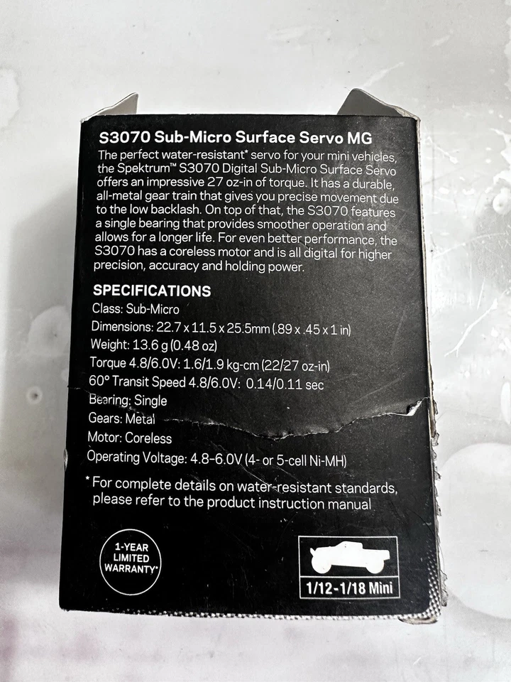 Spectrum S3070 Sub- Micro Surface Servo MG - Image 4 of 4