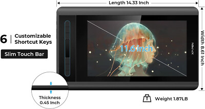 XP-Pen Artist 12 11.6'' Graphic Drawing Tablet Battery-free