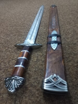 Handmade Damascus Steel Norseman Sword With Scabbard |Nordic Sword |Gift for man
