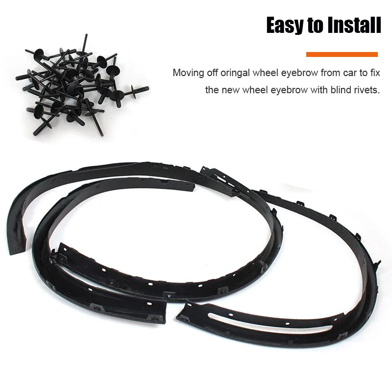 4 шт уширителей боковых крыльев колесных арок молдингов отделка подходит для BMW X5 F15 2014-2018 - Изображение 4 из 4