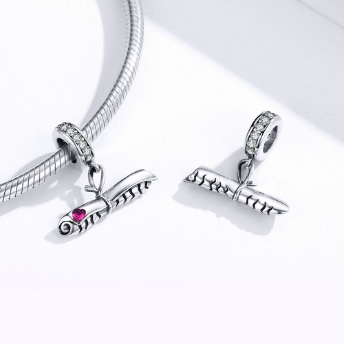 Ciondolo Ciondolo Moda Argento Sterling 925 Zirconia Perline Fai da Te Bracciale Ciondolo Voroco - Foto 98 di 205