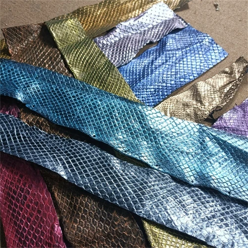 2PCS/3PCS Genuine Python Snake Skin Leather Hide Soft Real Leather Taxidermy DIY - Picture 6 of 50