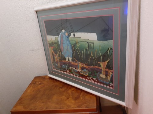 Litografía edición limitada firmada por artista David Dawangyumptewa Hopi. 83/750. - Imagen 6 de 13