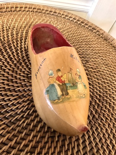 Zapato de madera de colección para decoración del hogar de Holanda - Imagen 7 de 8